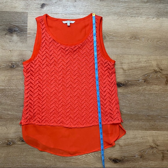 Alfred Sung Layered Tank Top with Crochet Details - Picture 8 of 8